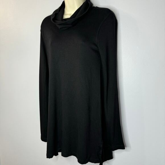 Transit Par Such Cowl-Neck Knit Tunic Sweater Top Black Large - Picture 6 of 11